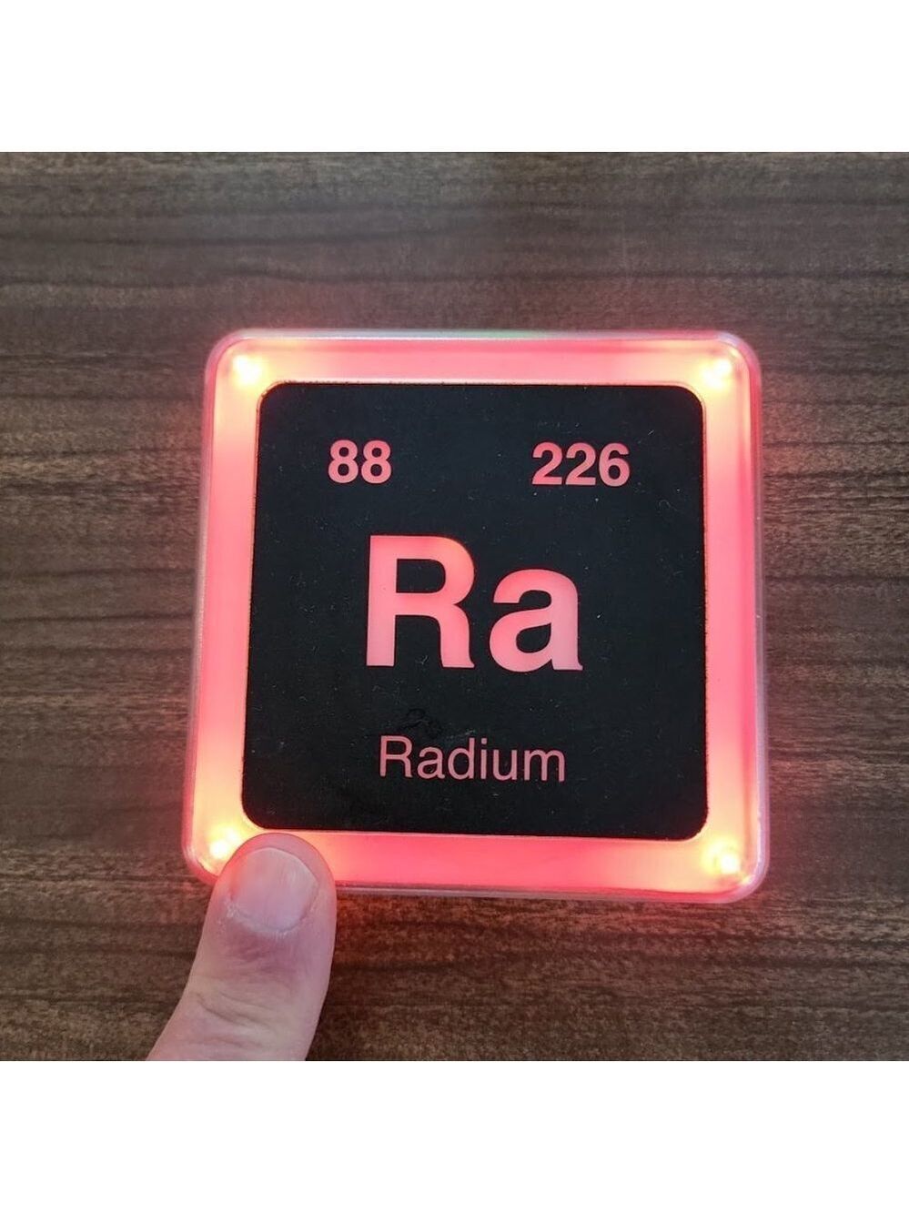 ThinkGeek Radioactive Elements Coaster Set - Radium, Plutonium, Uranium, Thorium - Picture 8 of 11